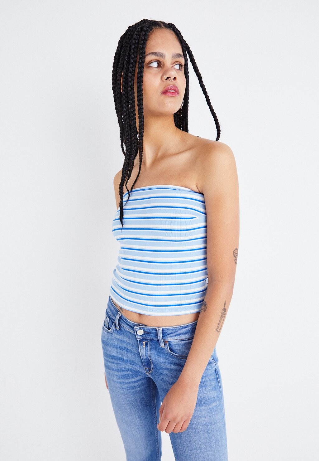 Топ Tube Gina Tricot, синий
Топ Tube Gina Tricot, синий