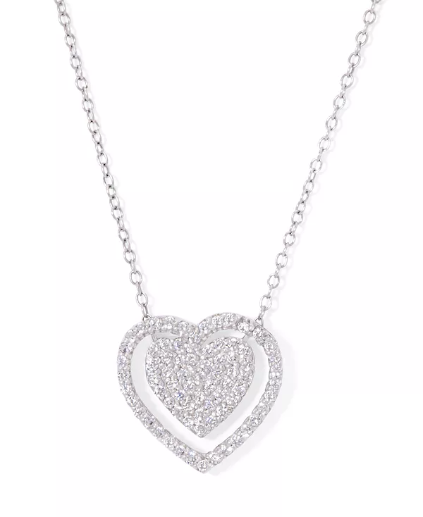 Двойное колье с кубическим цирконием в форме сердца, 18 дюймов, посеребренное Macy'S, silver
Двойное колье с кубическим цирконием в форме сердца, 18 дюймов, посеребренное Macy'S, silver