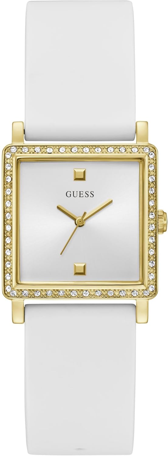 Аналоговые часы GUESS Factory золотистого цвета с белым квадратом
Аналоговые часы GUESS Factory золотистого цвета с белым квадратом