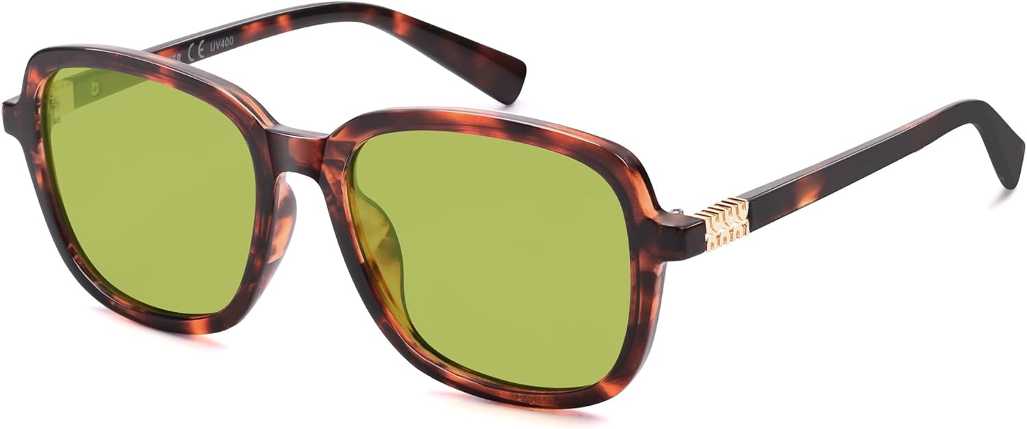 Солнцезащитные очки VANLINKER Retro Square с поляризацией для женщин и мужчин, модные винтажные, с защитой от УФ-излучения UV400, модель VL9909, Tortoise Frame Retro Green Lens
Солнцезащитные очки VANLINKER Retro Square с поляризацией для женщин и мужчин, модные винтажные, с защитой от УФ-излучения UV400, модель VL9909, Tortoise Frame Retro Green Lens