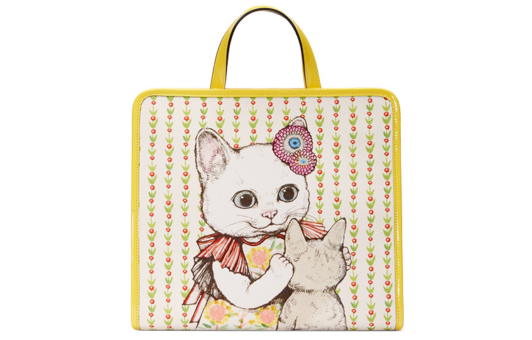 GUCCI Сумка из холста с кожаными деталями, детская сумка Kids' Yellow White Candy
GUCCI Сумка из холста с кожаными деталями, детская сумка Kids' Yellow White Candy