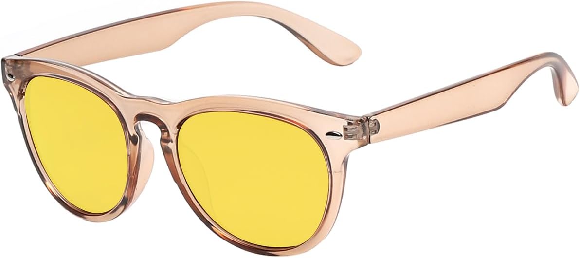 Очки ночного видения для вождения, поляризованные, с антибликовым покрытием, желтого цвета, солнцезащитные очки для вождения в ночное время, для мужчин и женщин Yogo Vision, Transparent Light Brown
Очки ночного видения для вождения, поляризованные, с антибликовым покрытием, желтого цвета, солнцезащитные очки для вождения в ночное время, для мужчин и женщин Yogo Vision, Transparent Light Brown