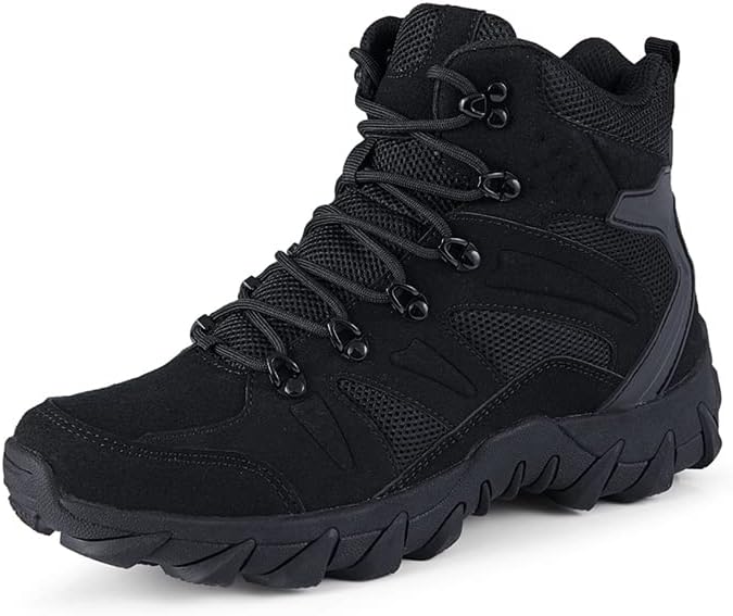 Мужские военные тактические ботинки, боевые ботинки, 15 см, легкие рабочие, армейские, с боковой молнией, мотоциклетные ботинки, туристическая обувь Senlongbao, черный
Мужские военные тактические ботинки, боевые ботинки, 15 см, легкие рабочие, армейские, с боковой молнией, мотоциклетные ботинки, туристическая обувь Senlongbao, черный