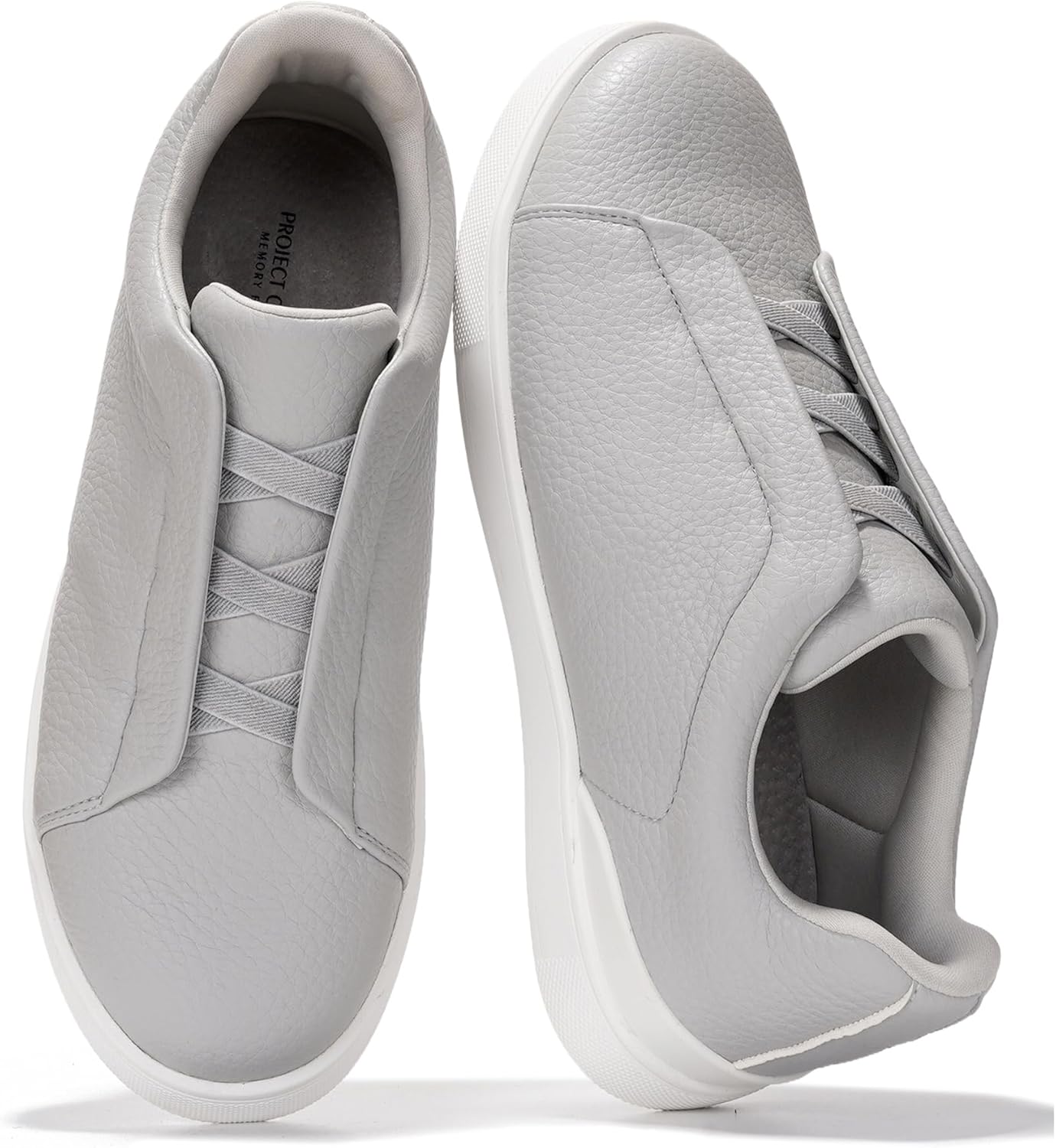 Мужские кроссовки Project Cloud с стелькой из настоящей кожи и памяти формы - легкие и противоскользящие кроссовки для мужчин, повседневные кроссовки без шнурков (Hudson), серый
Мужские кроссовки Project Cloud с стелькой из настоящей кожи и памяти формы - легкие и противоскользящие кроссовки для мужчин, повседневные кроссовки без шнурков (Hudson), серый