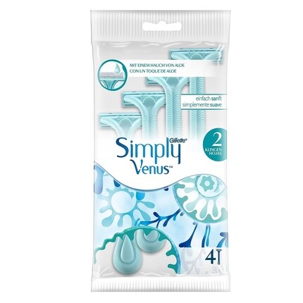 Одноразовая женская бритва Simply Venus с двумя лезвиями, Gillette
Одноразовая женская бритва Simply Venus с двумя лезвиями, Gillette