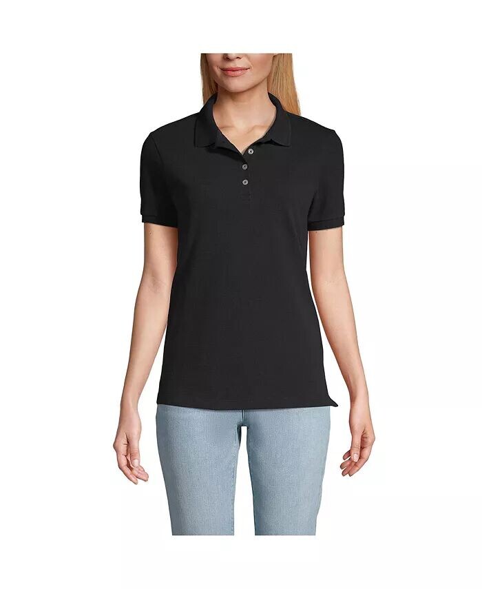 Женская сетчатая рубашка-поло с короткими рукавами и полосками Lands' End, синий
Женская сетчатая рубашка-поло с короткими рукавами и полосками Lands' End, синий