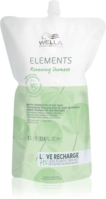 Wella Professionals Elements Renewing шампунь для восстановления волос для всех типов волос, наполнение 1000 мл
Wella Professionals Elements Renewing шампунь для восстановления волос для всех типов волос, наполнение 1000 мл