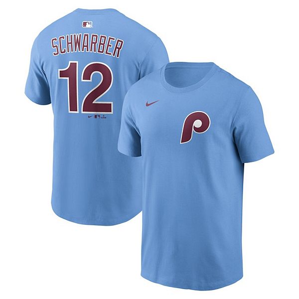 Футболка Philadelphia Phillies с именем и номером Кайла Шварбера, светло-голубая Nike
Футболка Philadelphia Phillies с именем и номером Кайла Шварбера, светло-голубая Nike