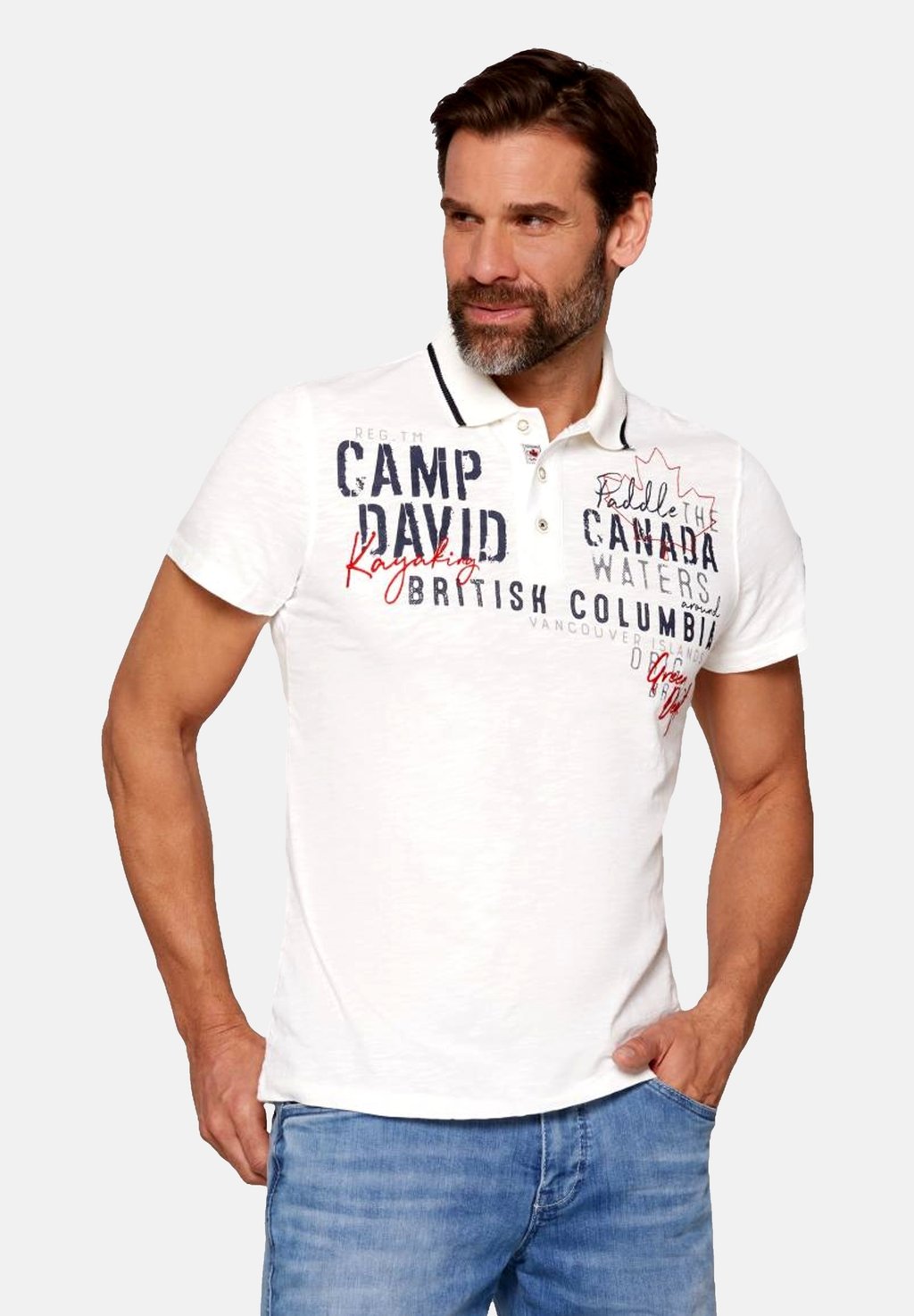 Рубашка поло KURZARM Camp David, белый
Рубашка поло KURZARM Camp David, белый