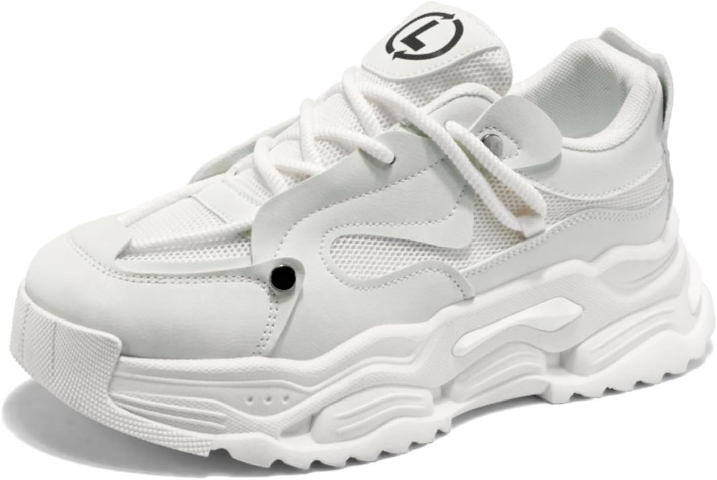 Мужские массивные кроссовки, стильные с толстой подошвой, с регулируемыми шнурками, идеально подходят для уличной моды и повседневного комфорта Aokisx, белый
Мужские массивные кроссовки, стильные с толстой подошвой, с регулируемыми шнурками, идеально подходят для уличной моды и повседневного комфорта Aokisx, белый