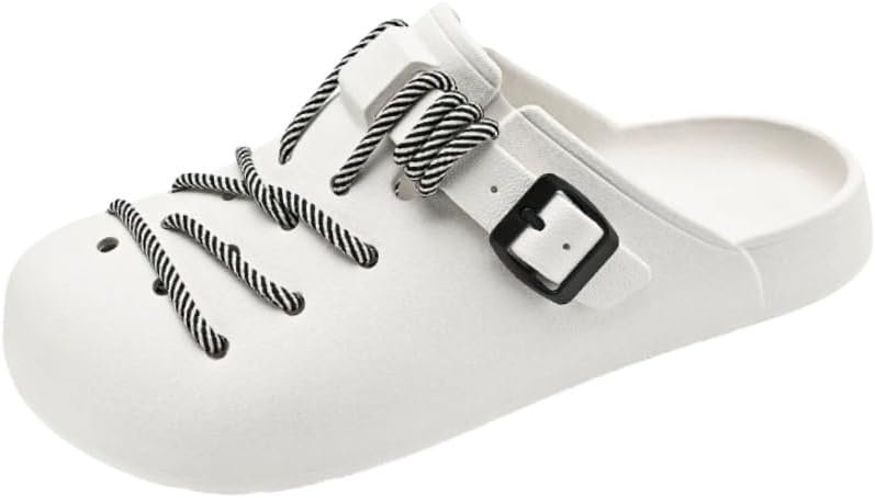 Мужские всесезонные повседневные слипоны - спортивные мюли и сабо из ЭВА с контрастной шнуровкой, круглым носком и толстой подошвой Clolinde, белый
Мужские всесезонные повседневные слипоны - спортивные мюли и сабо из ЭВА с контрастной шнуровкой, круглым носком и толстой подошвой Clolinde, белый