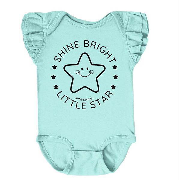 Боди с рукавами-крылышками Mini smiley shine bright little star The Juniper Shop, Seafoam
Боди с рукавами-крылышками Mini smiley shine bright little star The Juniper Shop, Seafoam
