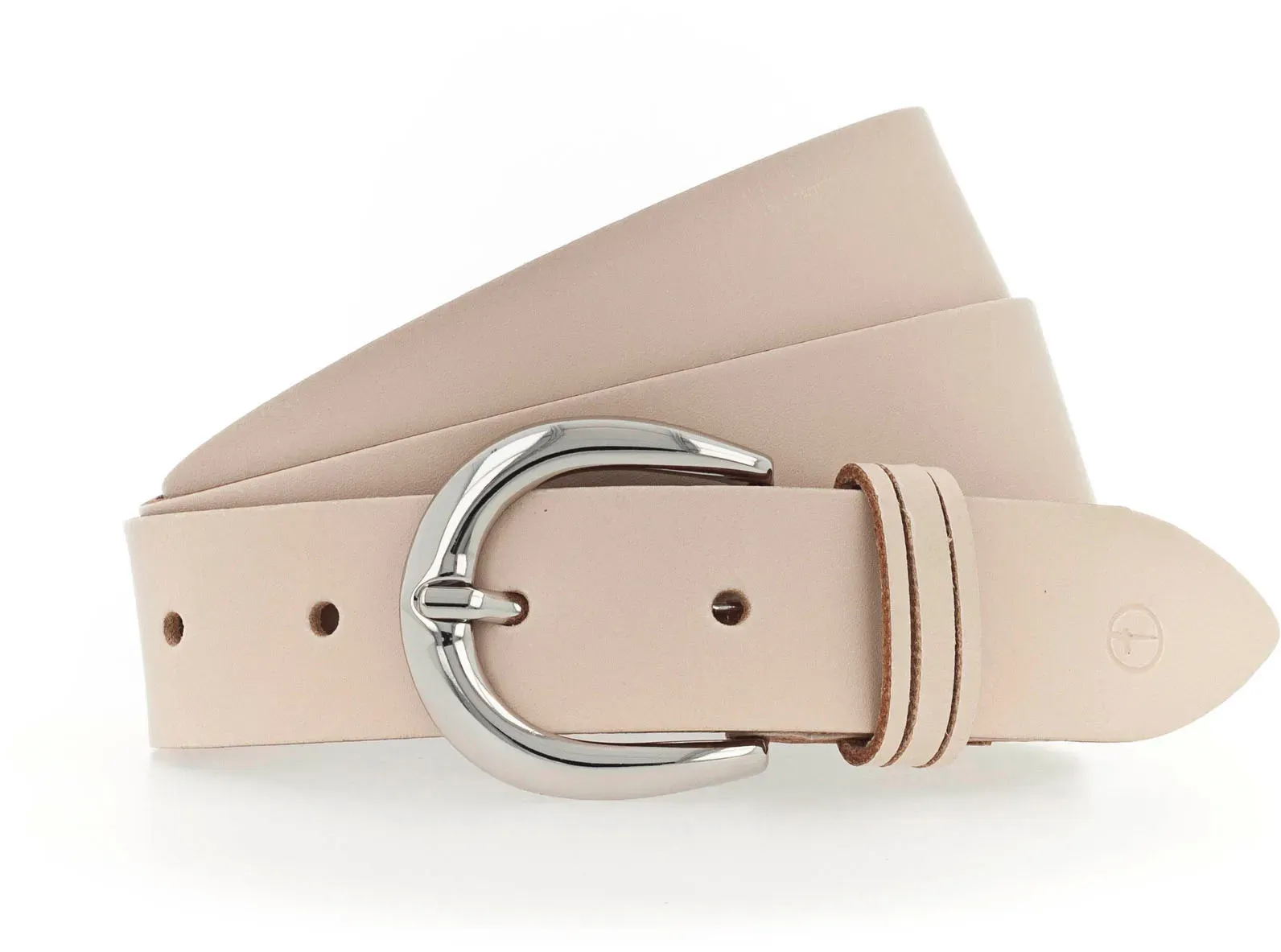 Кожаный ремень Tamaris с блестящей серебряной застежкой, бежевый
Кожаный ремень Tamaris с блестящей серебряной застежкой, бежевый