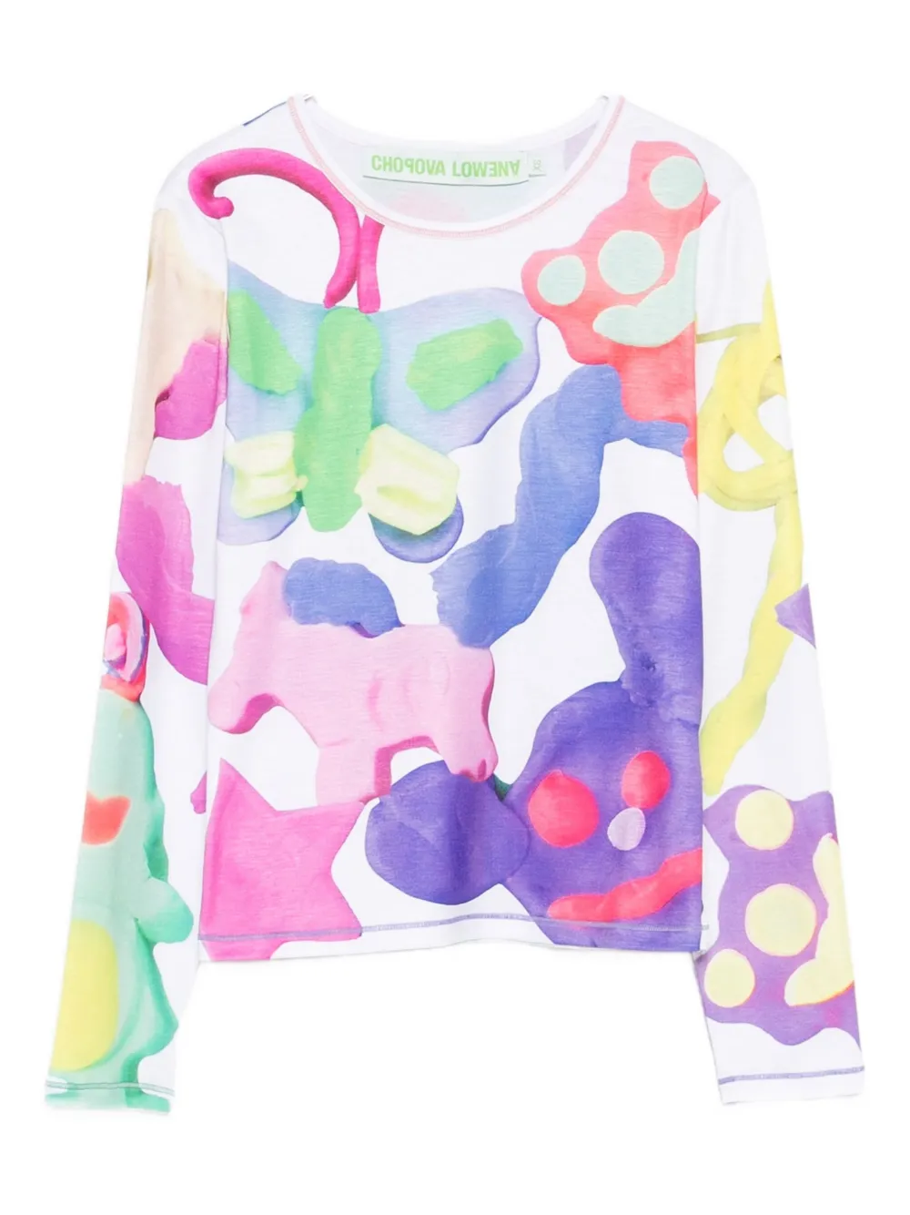 Футболка с абстрактным принтом Chopova Lowena, белый
Футболка с абстрактным принтом Chopova Lowena, белый