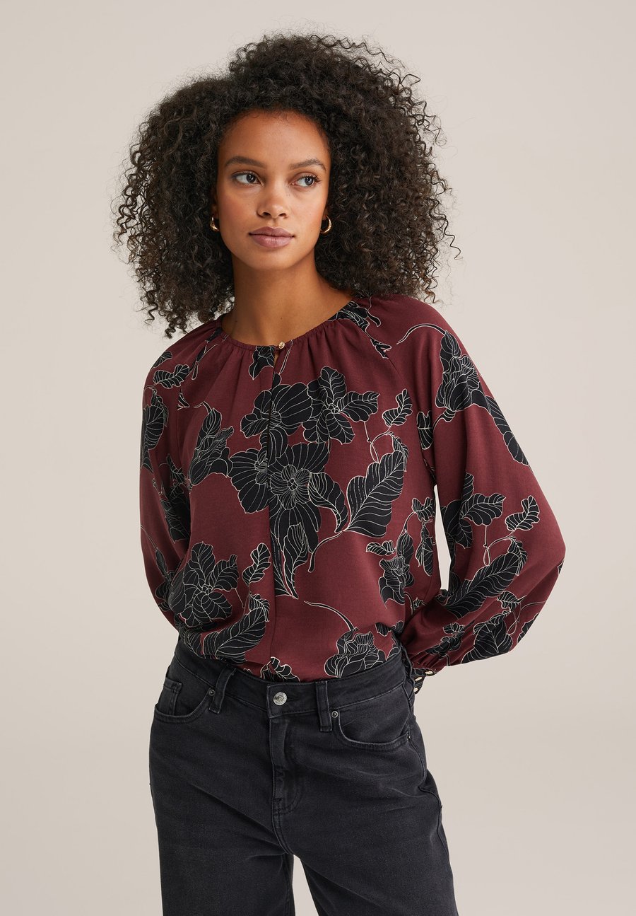 Блуза WE Fashion Blouse, Burgundy Red/Bordeaux
Блуза WE Fashion Blouse, Burgundy Red/Bordeaux