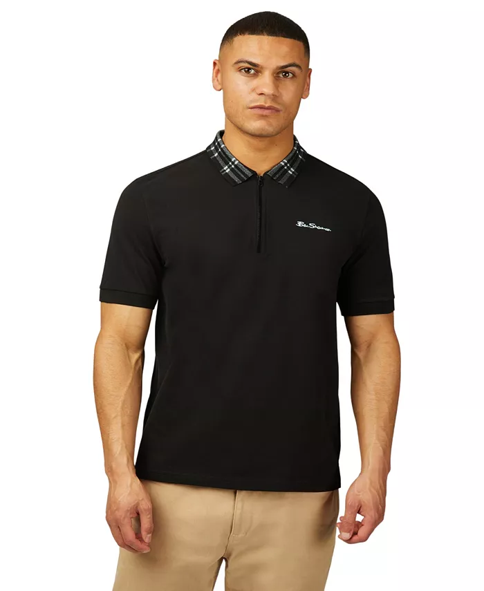 Мужская рубашка поло с воротником в клетку Ben Sherman, черный
Мужская рубашка поло с воротником в клетку Ben Sherman, черный