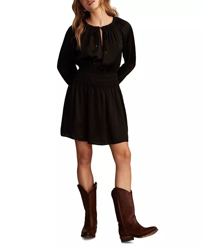 Женское атласное мини-платье с присборенной отделкой Lucky Brand, черный
Женское атласное мини-платье с присборенной отделкой Lucky Brand, черный