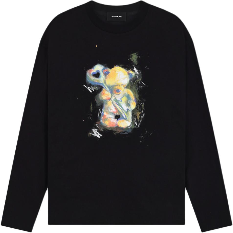 Футболка с рукавом дроп-шоулдер женская черная WE11DONE
Футболка с рукавом дроп-шоулдер женская черная WE11DONE