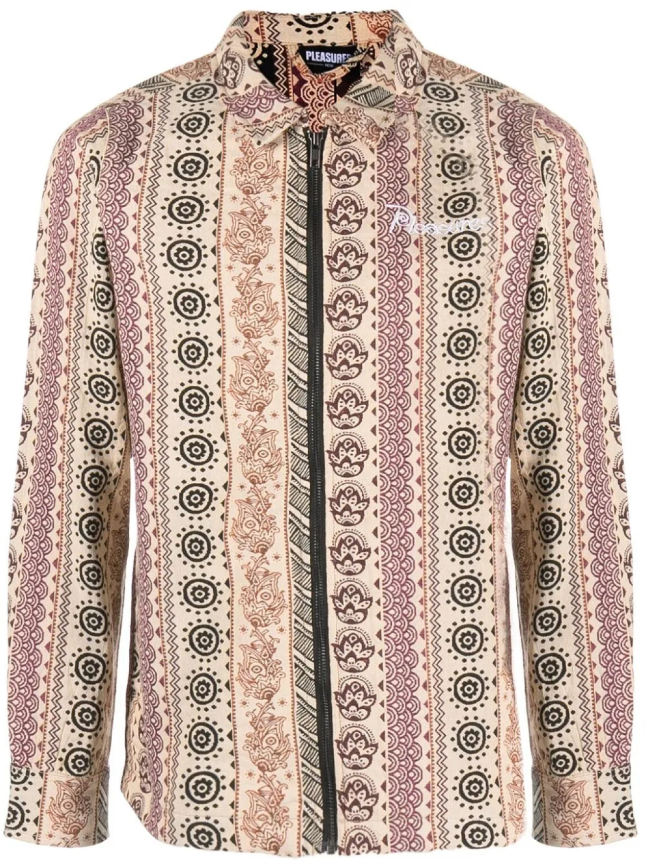 Pleasures куртка-рубашка Orbit с узором, нейтральный
Pleasures куртка-рубашка Orbit с узором, нейтральный