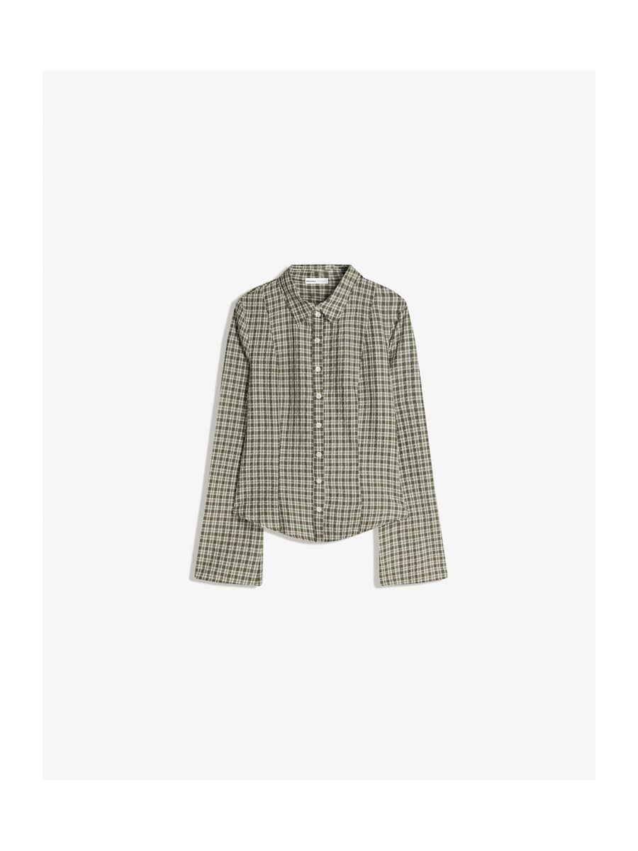 Блуза Bershka, хаки
Блуза Bershka, хаки