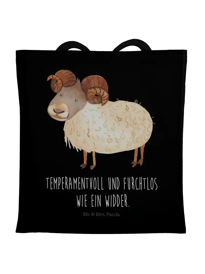 Сумка для переноски Mr & Mrs Panda Sternzeichen Widder, черный
Сумка для переноски Mr & Mrs Panda Sternzeichen Widder, черный