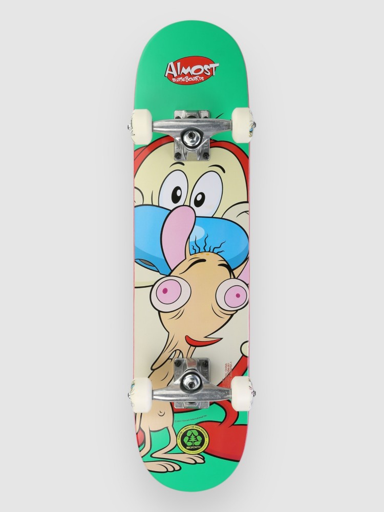 Скейтборд Almost Ren & Stimpy On My Back Resin Soft 7″ Skateboard, green
Скейтборд Almost Ren & Stimpy On My Back Resin Soft 7″ Skateboard, green