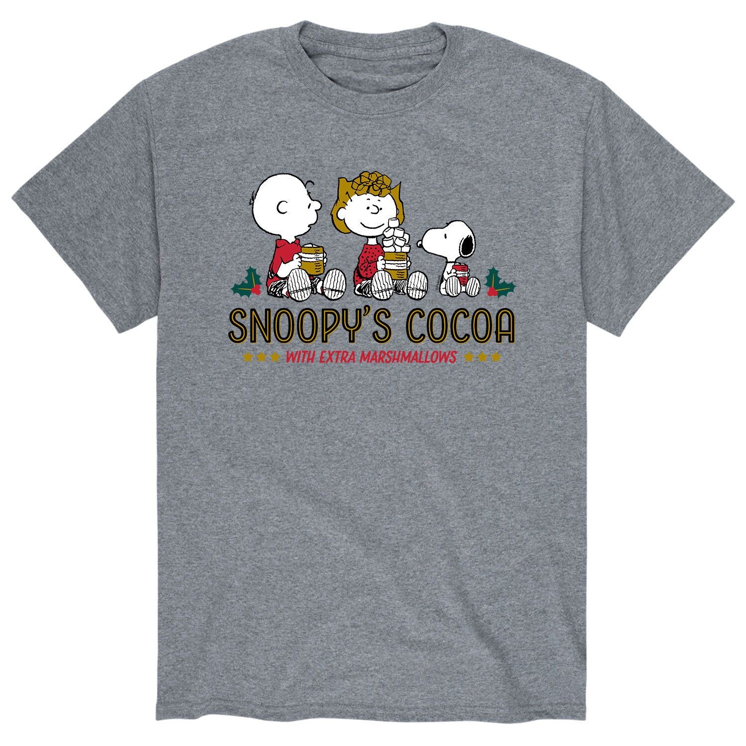 Мужская футболка с арахисом "Snoopy's Cocoa" Licensed Character
Мужская футболка с арахисом "Snoopy's Cocoa" Licensed Character