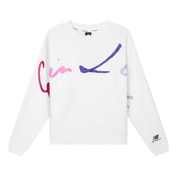 Верхние буквы графический принт топ New Balance, белый 
Верхние буквы графический принт топ New Balance, белый