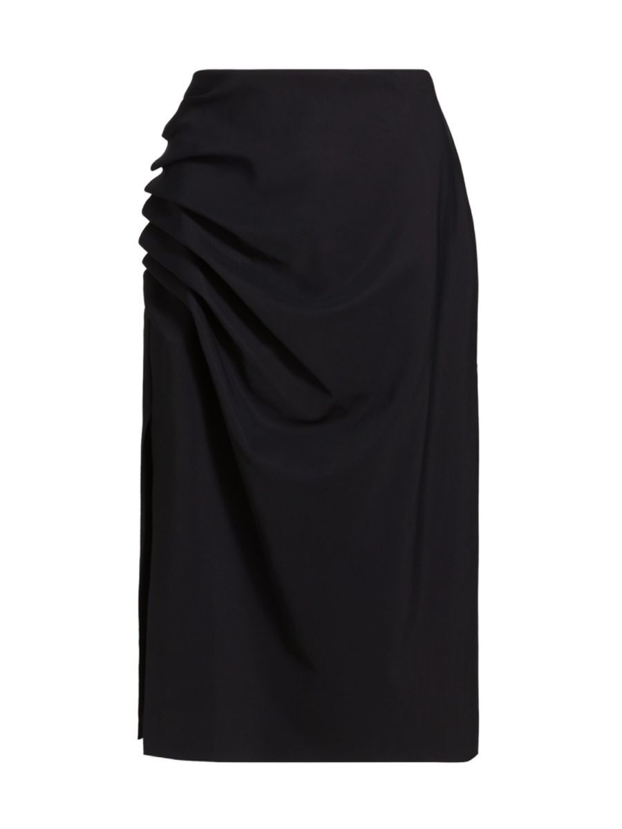 Юбка миди с плиссировкой и оборками Efeso Chiara Boni La Petite Robe, черный 
Юбка миди с плиссировкой и оборками Efeso Chiara Boni La Petite Robe, черный