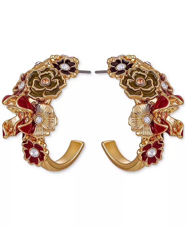 Серьги-Полукольца с золотистой эмалью и цветочными кристаллами Guess, gold
Серьги-Полукольца с золотистой эмалью и цветочными кристаллами Guess, gold