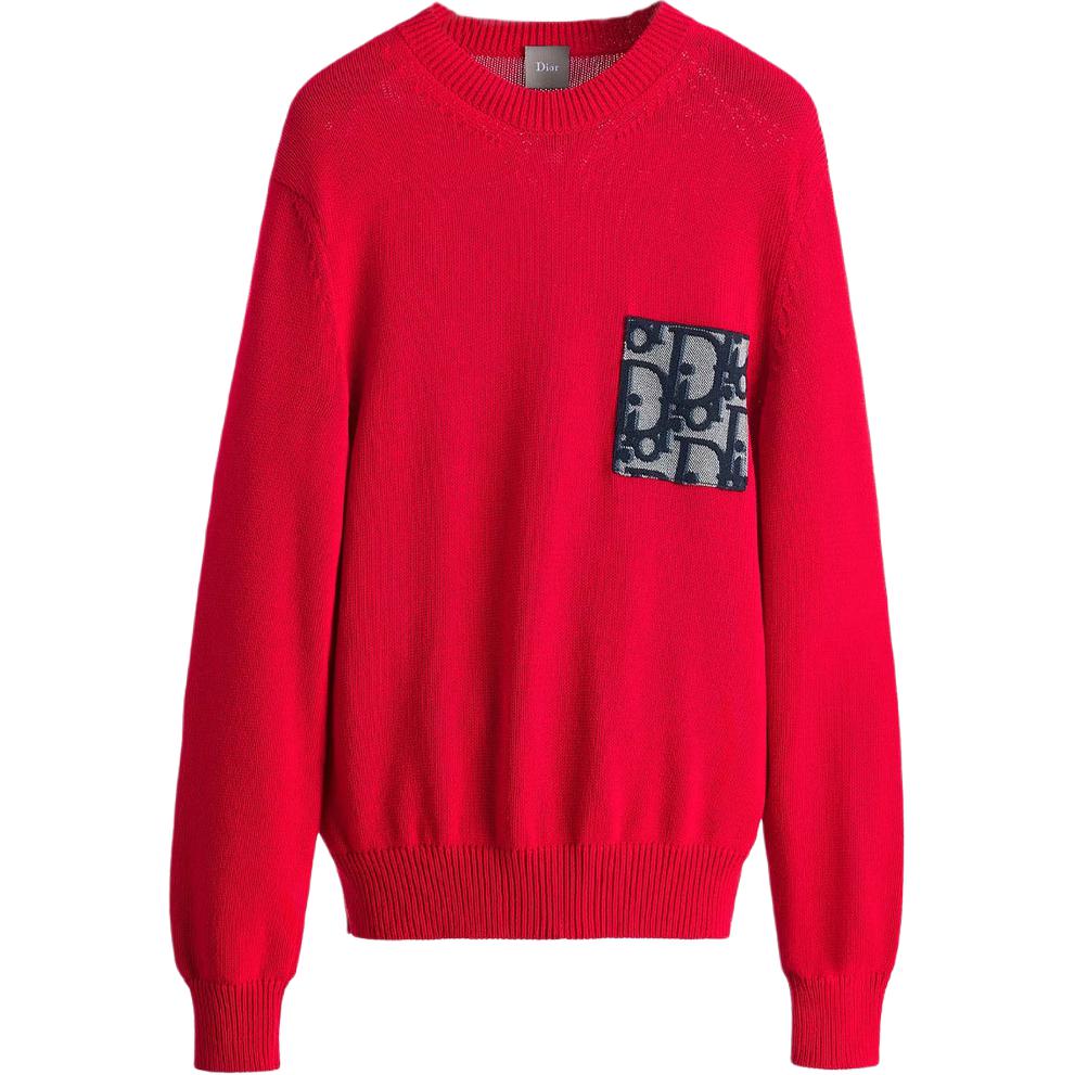 DIOR Трикотажный свитер мужской красный с круглым вырезом Moderate Others
DIOR Трикотажный свитер мужской красный с круглым вырезом Moderate Others