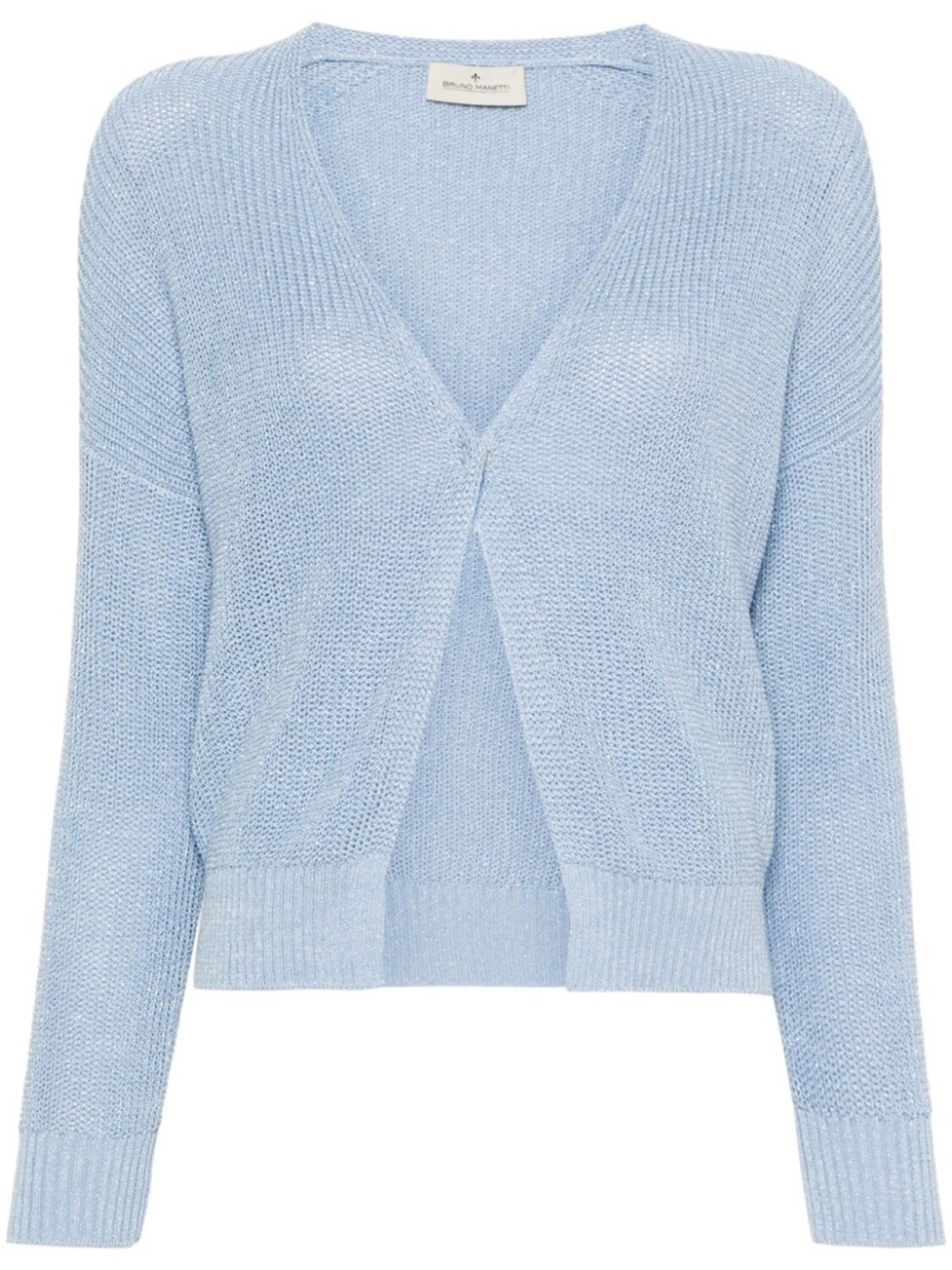 Кардиган рыхлой вязки с эффектом металлик Bruno Manetti, синий
Кардиган рыхлой вязки с эффектом металлик Bruno Manetti, синий