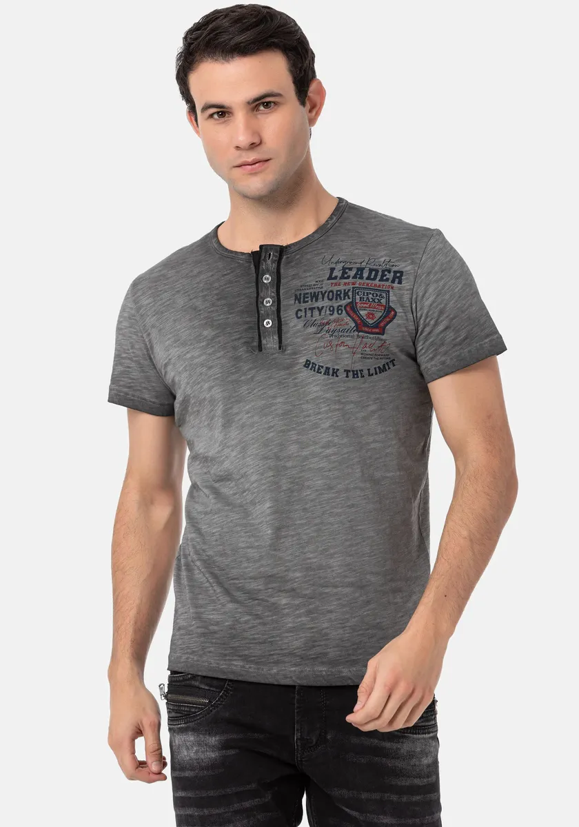 Рубашка Cipo & Baxx с принтом, серый
Рубашка Cipo & Baxx с принтом, серый