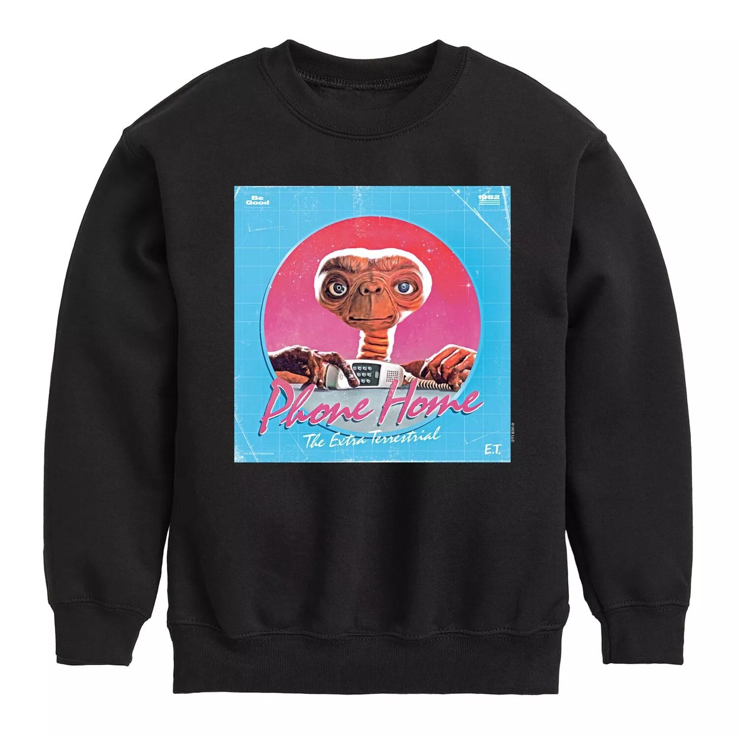 Мальчики 8–20 лет восточноевропейского времени. Флисовый свитшот в стиле ретро Phone Home Licensed Character, черный
Мальчики 8–20 лет восточноевропейского времени. Флисовый свитшот в стиле ретро Phone Home Licensed Character, черный