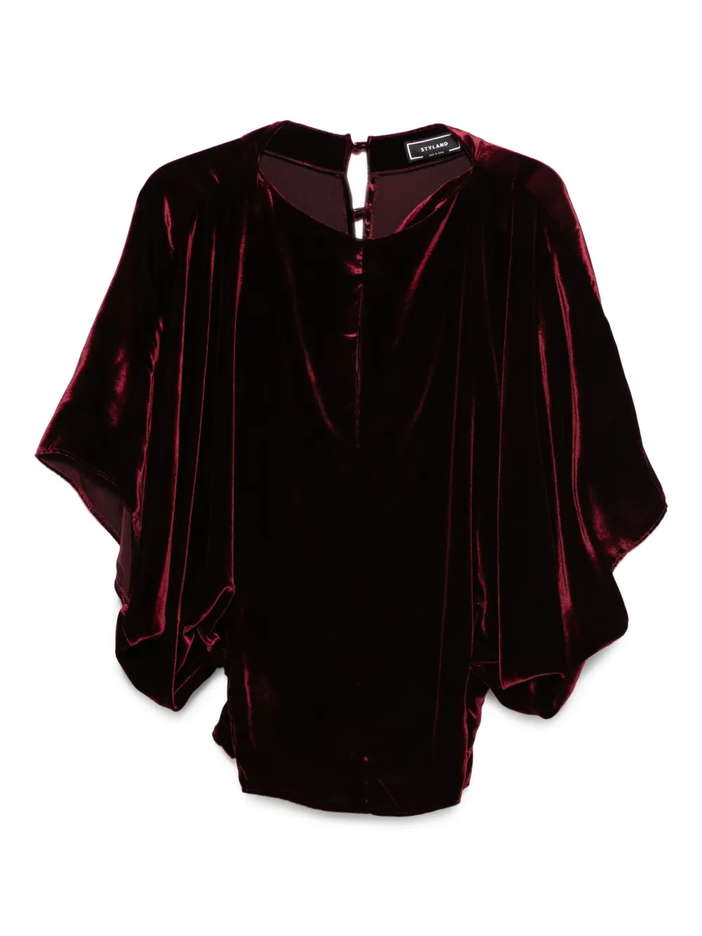 Бархатная блузка с драпировкой STYLAND, красный
Бархатная блузка с драпировкой STYLAND, красный