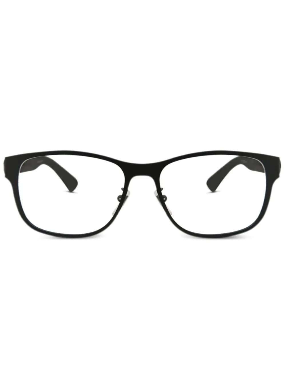 Очки с контрастными полосками Gucci Eyewear, черный 
Очки с контрастными полосками Gucci Eyewear, черный