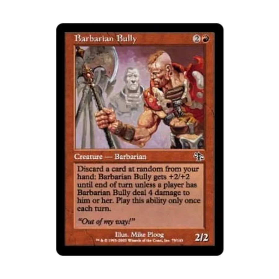 CCG Варвар-хулиган (клавиша C), MTG - Judgment
CCG Варвар-хулиган (клавиша C), MTG - Judgment