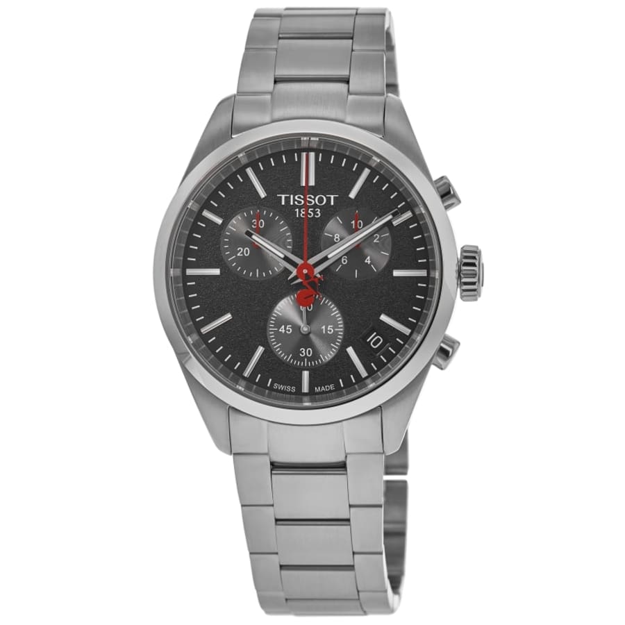 Tissot PR 100 Quartz Vuelta Chronograph Black Dial Steel Мужские часы T150.417.11.051.01
Tissot PR 100 Quartz Vuelta Chronograph Black Dial Steel Мужские часы T150.417.11.051.01