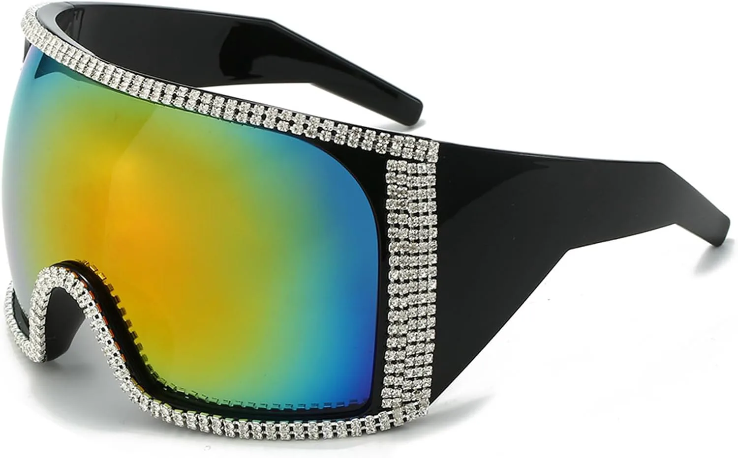 Willochra Модные солнцезащитные очки с бриллиантовой маской и стразами для женщин, большие, в стиле Y2K, квадратные, в форме щита, для вечеринок, Red Lens
Willochra Модные солнцезащитные очки с бриллиантовой маской и стразами для женщин, большие, в стиле Y2K, квадратные, в форме щита, для вечеринок, Red Lens