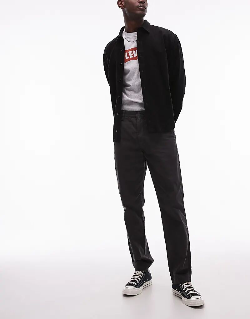 Брюки Levi's XX Chino Authentic прямого кроя из саржи черного цвета 
Брюки Levi's XX Chino Authentic прямого кроя из саржи черного цвета