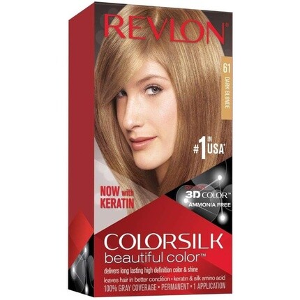 Краска для волос Colorsilk без аммиака 61 Темно-русый, Revlon
Краска для волос Colorsilk без аммиака 61 Темно-русый, Revlon