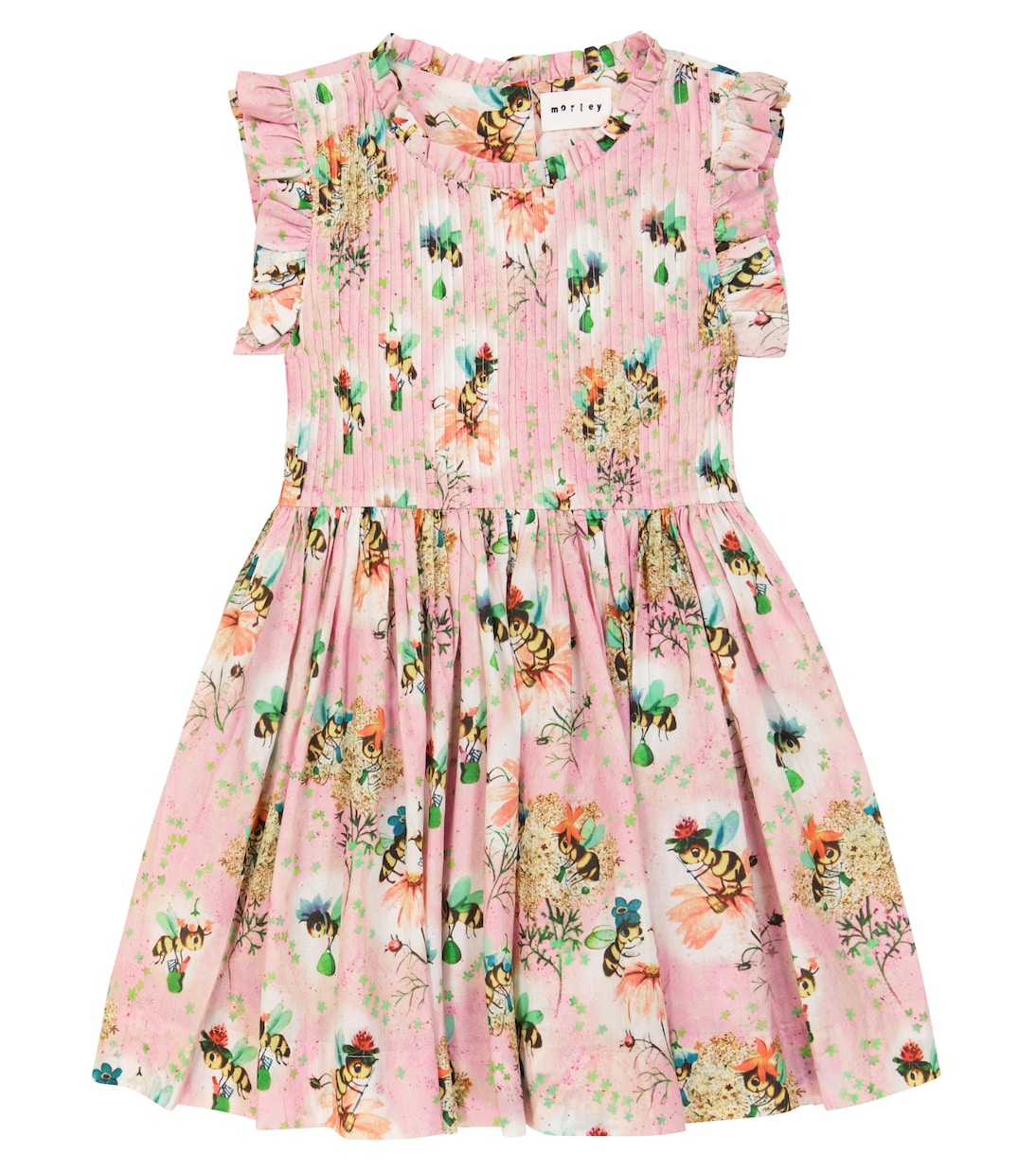 Платье из хлопка с принтом Полли Ханиби Morley, розовый