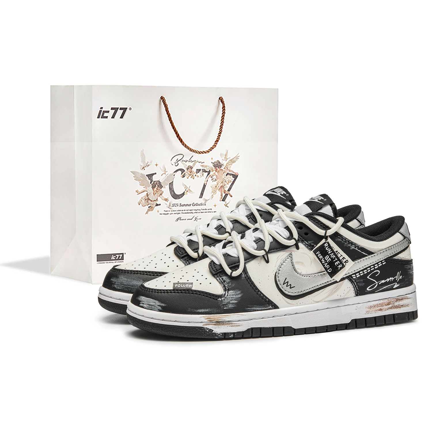 Nike Dunk Silver, Track, Box Abrasion Resistant Balance Lightweight Low top Skateboard Shoes Unisex Black White
Nike Dunk Silver, Track, Box Abrasion Resistant Balance Lightweight Low top Skateboard Shoes Unisex Black White