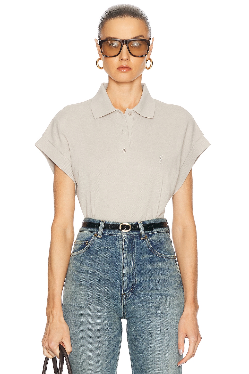 Поло с коротким рукавом Saint Laurent, Marble
Поло с коротким рукавом Saint Laurent, Marble