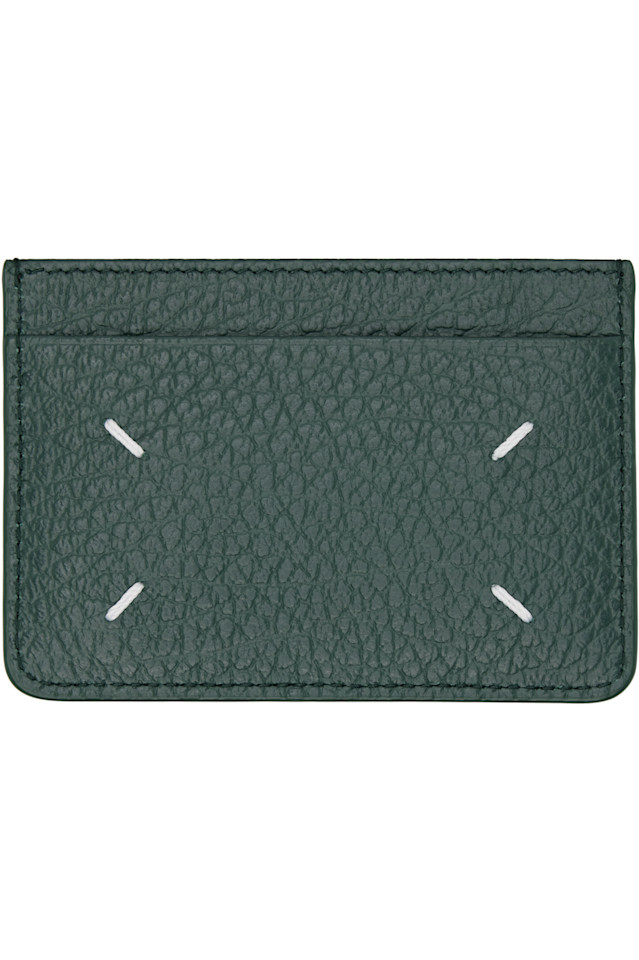 Maison Margiela Зеленый держатель для карт с четырьмя стежками
Maison Margiela Зеленый держатель для карт с четырьмя стежками