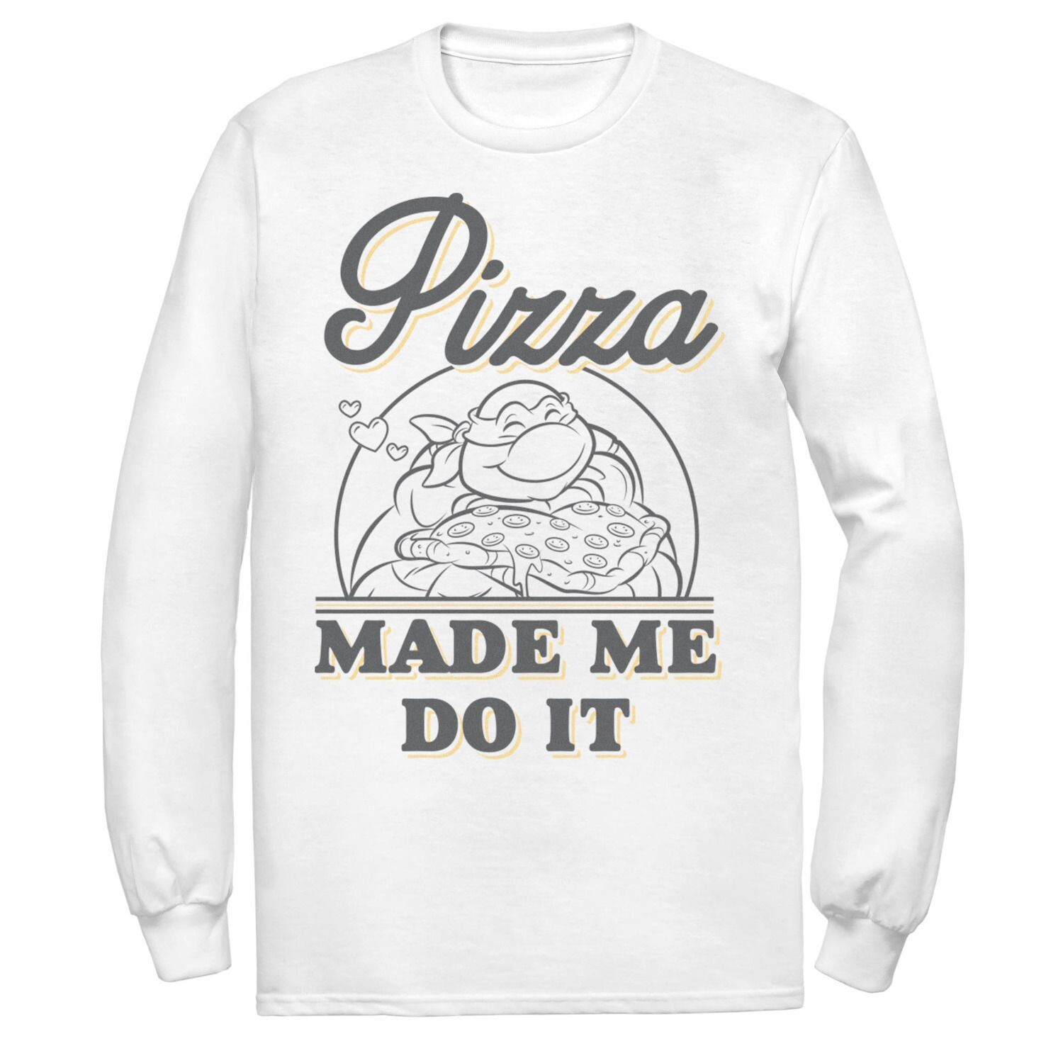 Мужская футболка с длинными рукавами «Черепашки-ниндзя» Pizza Made Me Do It Licensed Character
Мужская футболка с длинными рукавами «Черепашки-ниндзя» Pizza Made Me Do It Licensed Character