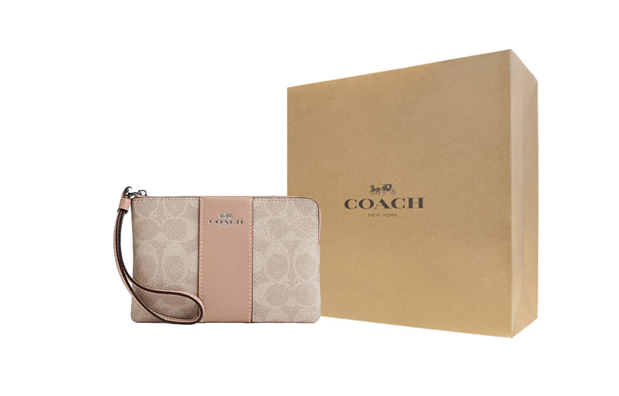 COACH Угловая молния искусственная кожа комбинированная спилок кожаный наручный клатч малый размер женский тауп
COACH Угловая молния искусственная кожа комбинированная спилок кожаный наручный клатч малый размер женский тауп