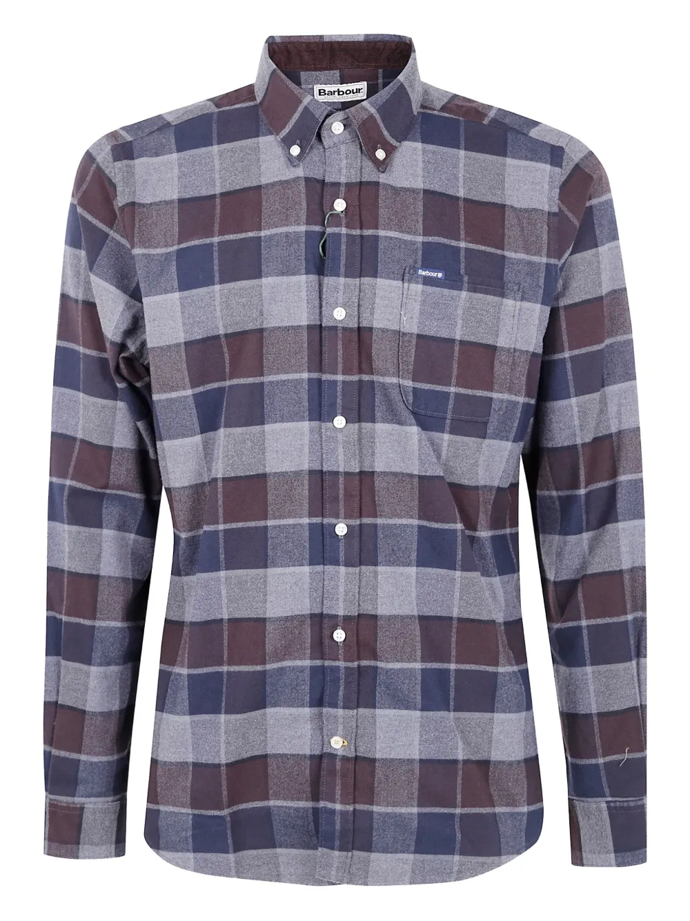 Застегнутая рубашка в клетку Barbour, синий
Застегнутая рубашка в клетку Barbour, синий