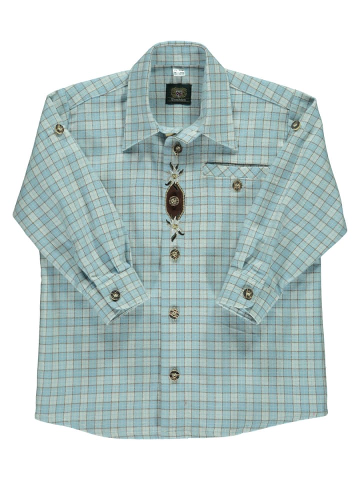 Детская традиционная рубашка Дадиль средне-синего цвета OS-Trachten
Детская традиционная рубашка Дадиль средне-синего цвета OS-Trachten