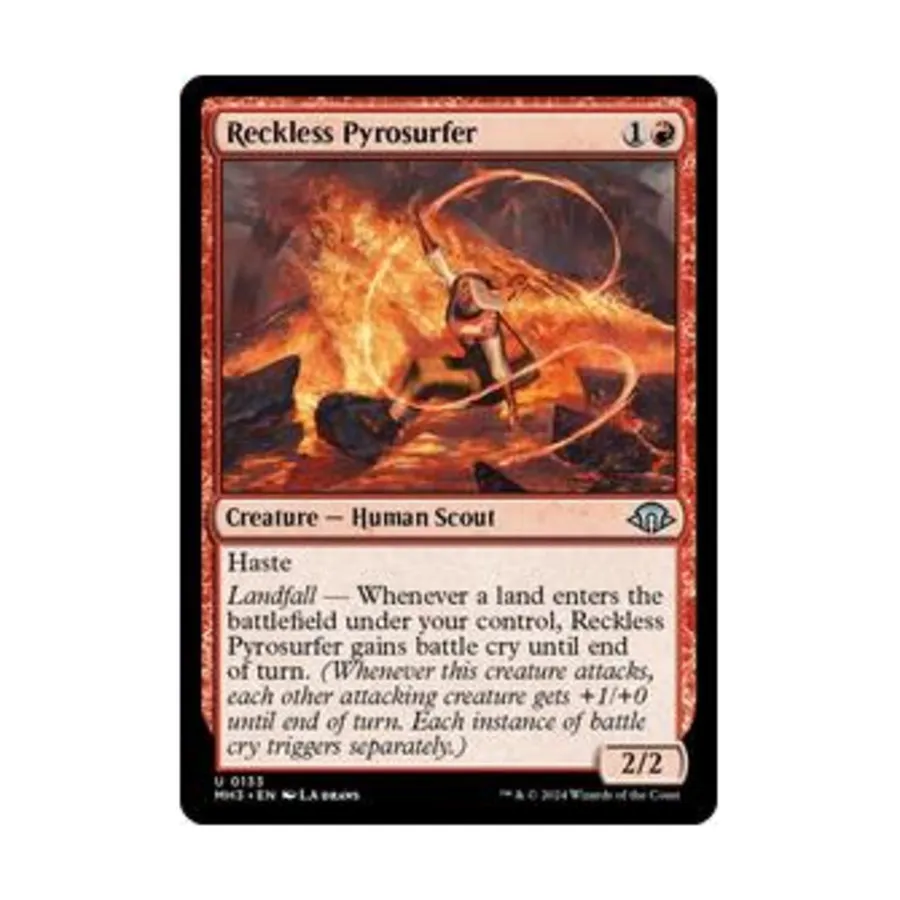 CCG Безрассудный пиросёрфер (U), MTG - Modern Horizons 3
CCG Безрассудный пиросёрфер (U), MTG - Modern Horizons 3